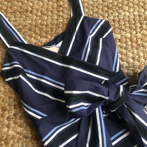 New w Tag: Pearl by Lela Rose Multi Stripe Wrap Top. Size XS